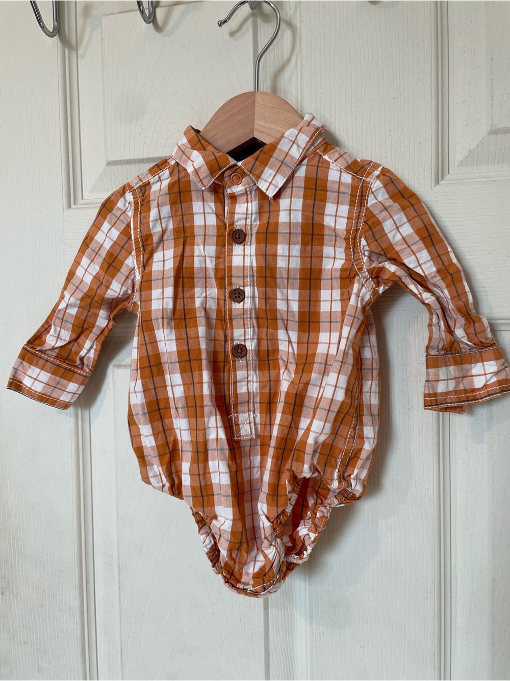 ❗️3/$10❗️Tommy Bahama Baby Plaid Bodysuit 3-6 Months